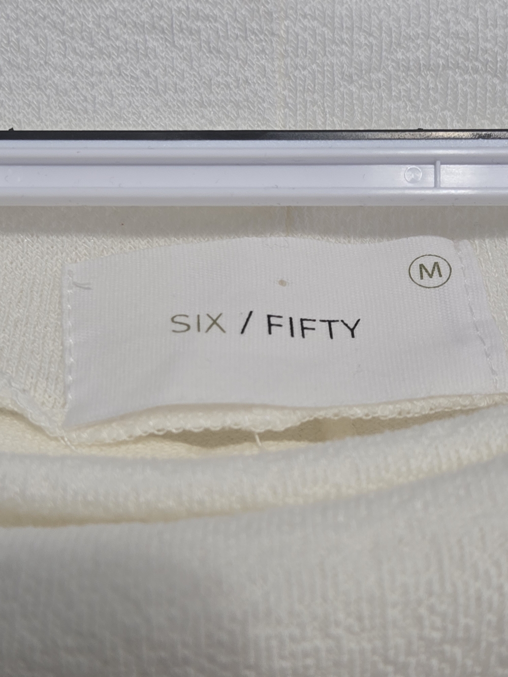 SIX/FIFTY Ivory Dolman Sleeve Boat Neck Knit Top Women's Medium - Picture 2 of 5